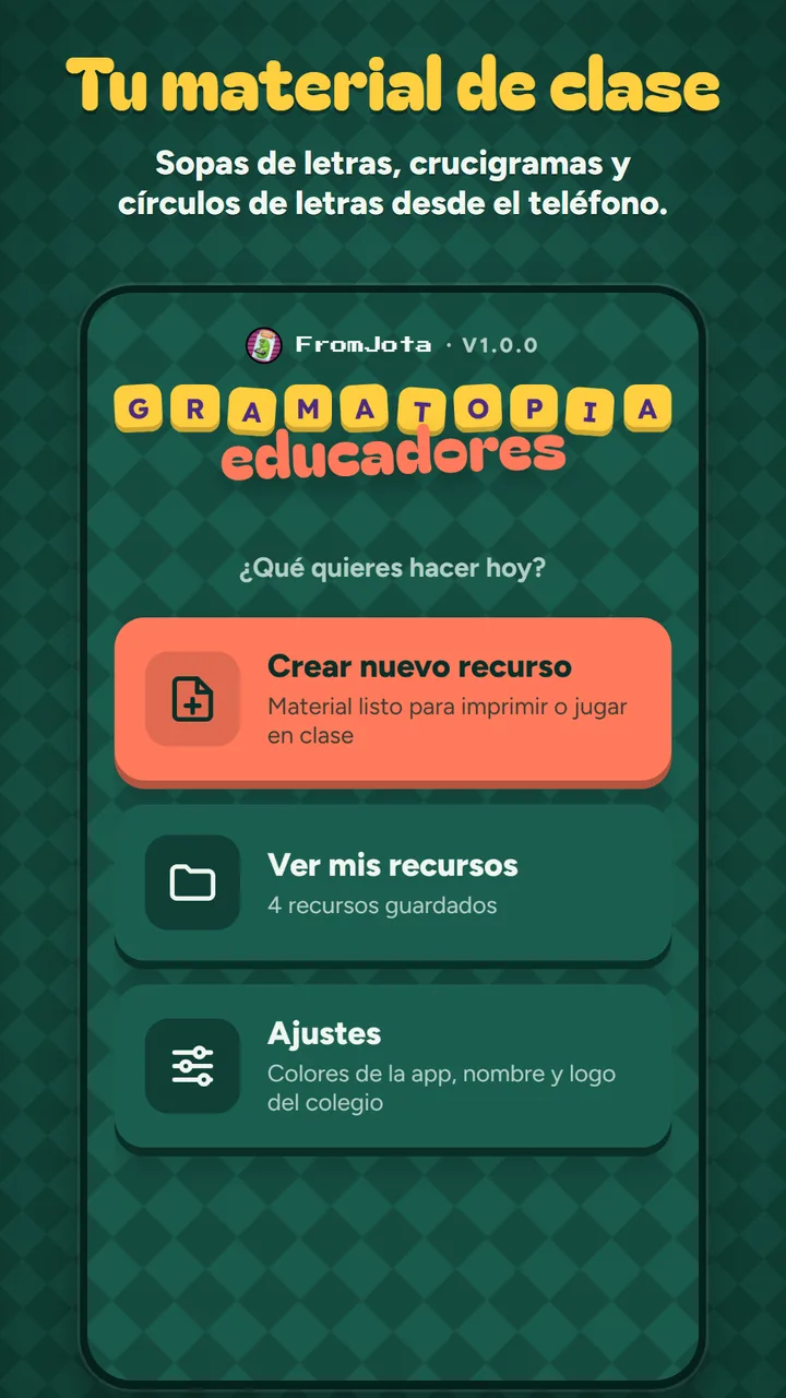 Captura 1 de Gramatopia para educadores