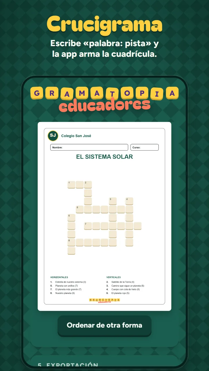 Captura 5 de Gramatopia para educadores