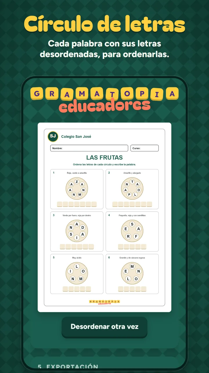 Captura 6 de Gramatopia para educadores